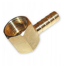 Łącznik mosiężny kątowy  do gazu 1/2 x 10