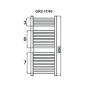 Grezjnik łazienkowy GR2, wymiary 470x940,16-żeberek, MOC-382W. TYP.GŁP-17/40 Grezjnik łazienkowy GR2, wymiary 470x940,16-żeberek, MOC-382W. TYP.GŁP-17/40
