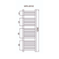 Grzejnik łazienkowy GR3, wymiary 400x1200, 20-żeberek, MOC-419W Grzejnik łazienkowy GR3, wymiary 400x1200, 20-żeberek, MOC-419W