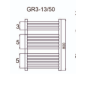 Grzejnik łazienkowy GR3, wymiary 570x800, 13-żeberek, MOC-390W KOLOR ANTRACYT Grzejnik łazienkowy GR3, wymiary 570x800, 13-żeberek, MOC-390W KOLOR ANTRACYT